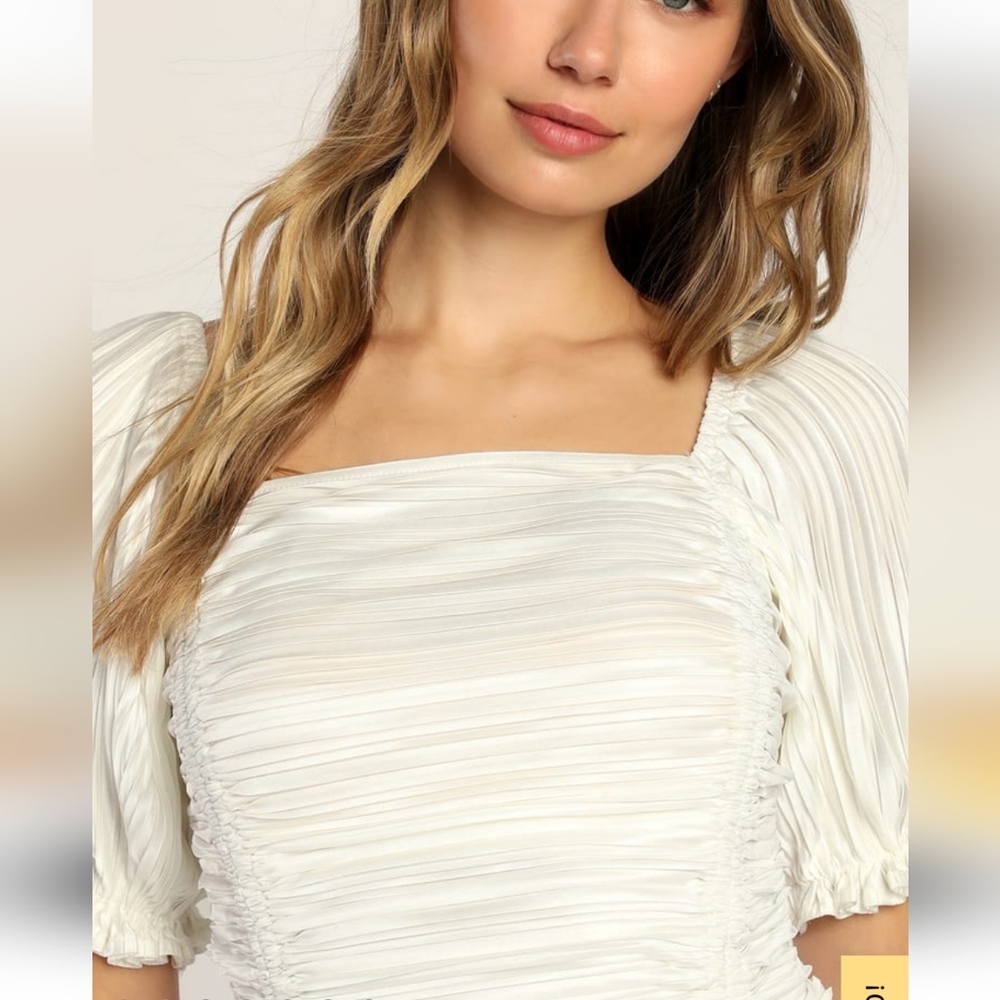 NWT Ruched Bodysuit Top - Picture 4 of 10